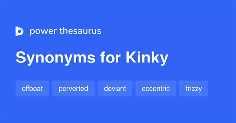 kinky thesaurus